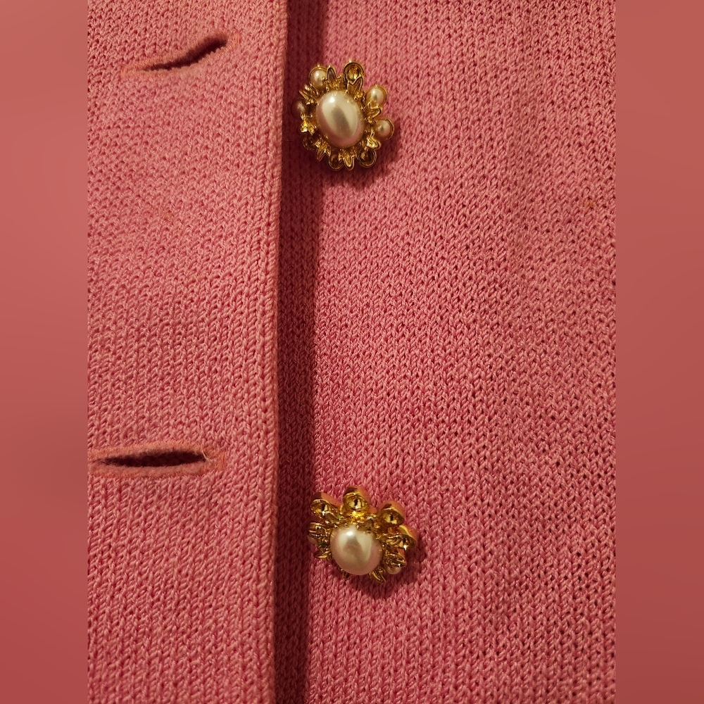 St. John Collection By Marie Gray Pink Button-Up Jacket Size 2 - Picture 3 of 11
